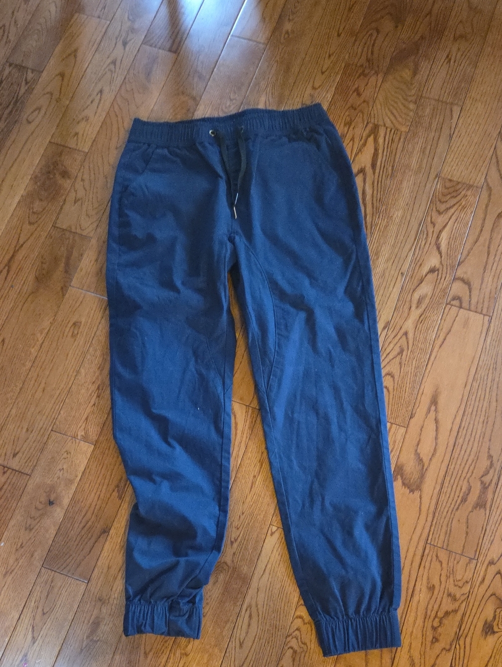 Men's Blue Elastic Waist Jogger Pants